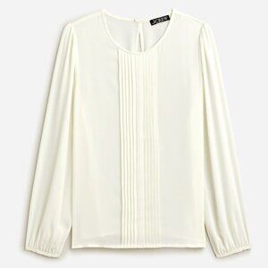 J.Crew Factory Pleated button-back top - Size M